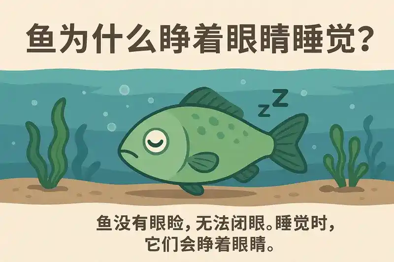 Why do fish sleep with their eyes open?