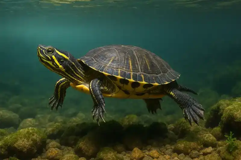 Are yellow-throated turtles deep-water turtles?